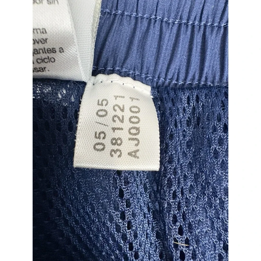 Vintage Y2K Adidas Track Pants Mens L Navy 3 Stripe Ankle Zip Baggy 2005